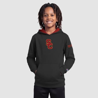 Youth Champion  Black USC Trojans Fleece Hoodie