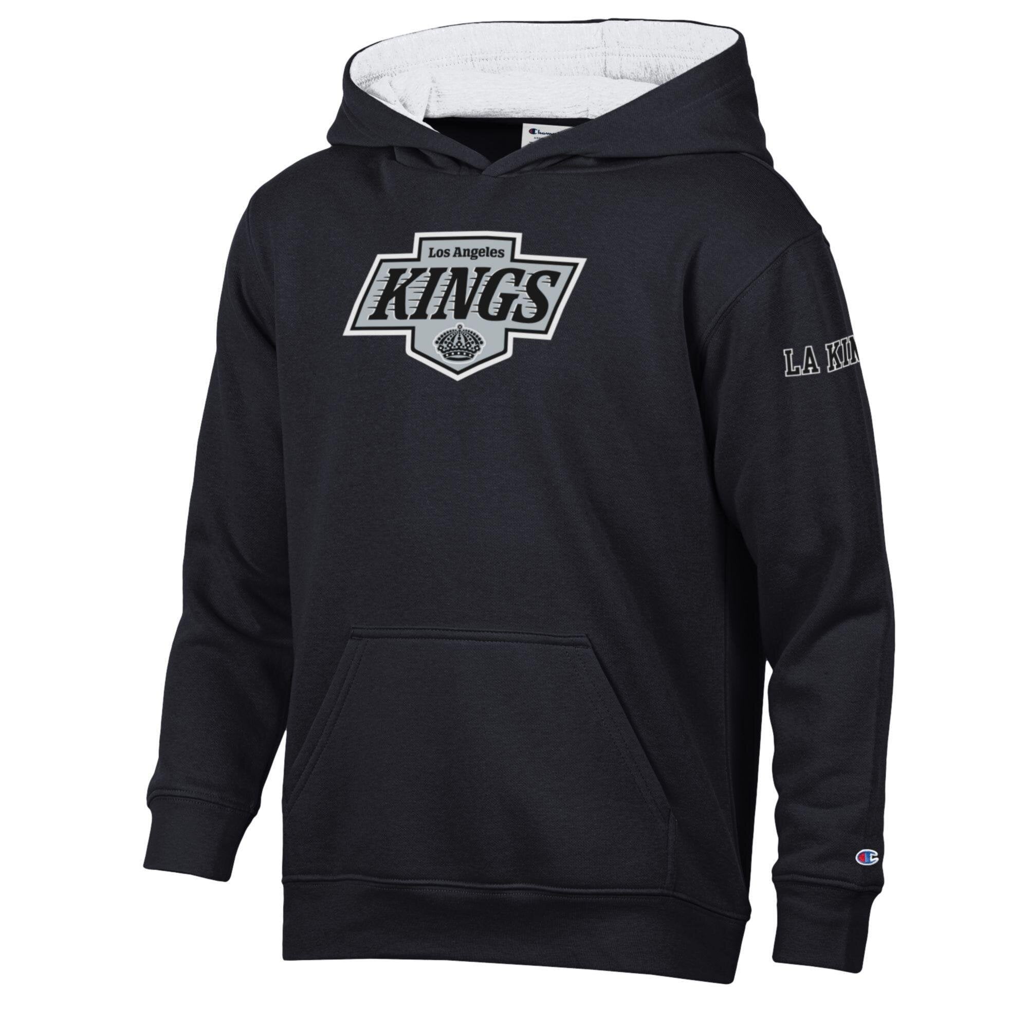 Youth Champion  Black Los Angeles Kings Volume Fleece Hoodie