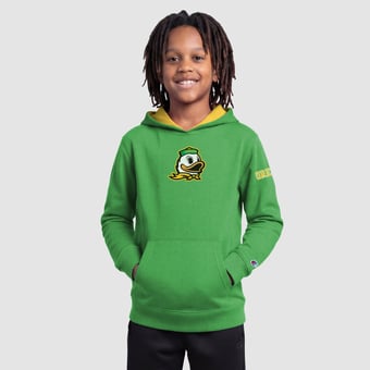 Youth Champion  Green Oregon Ducks Fleece Hoodie