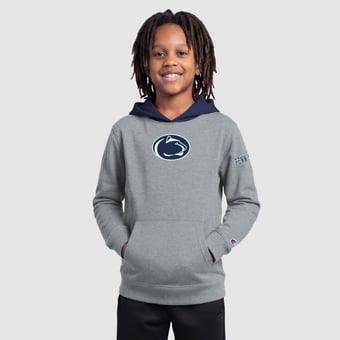 Youth Champion  Heather Gray Penn State Nittany Lions Fleece Hoodie