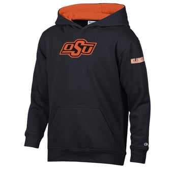 Youth Champion  Black Oklahoma State Cowboys Fleece Hoodie