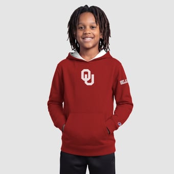 Youth Champion  Crimson Oklahoma Sooners Fleece Hoodie