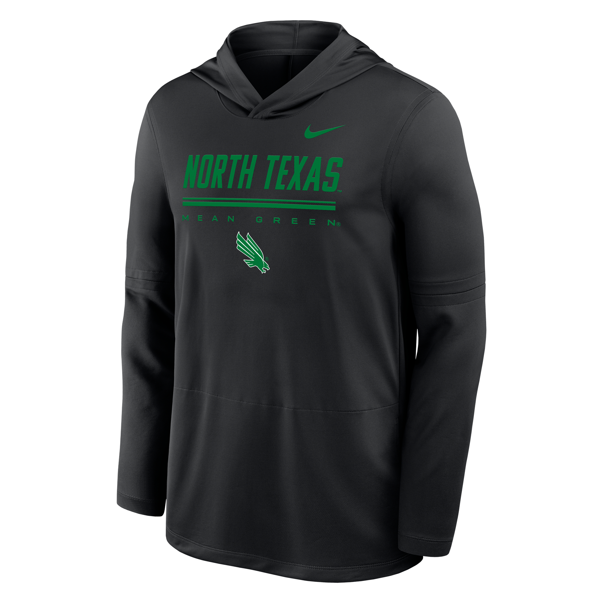 Men’s Nike Black North Texas Mean Green 2026 Sideline Lightweight Dri-FIT Hoodie Men’s Nike Black North Texas Mean Green 2026 Sideline Lightweight Dri-FIT Hoodie