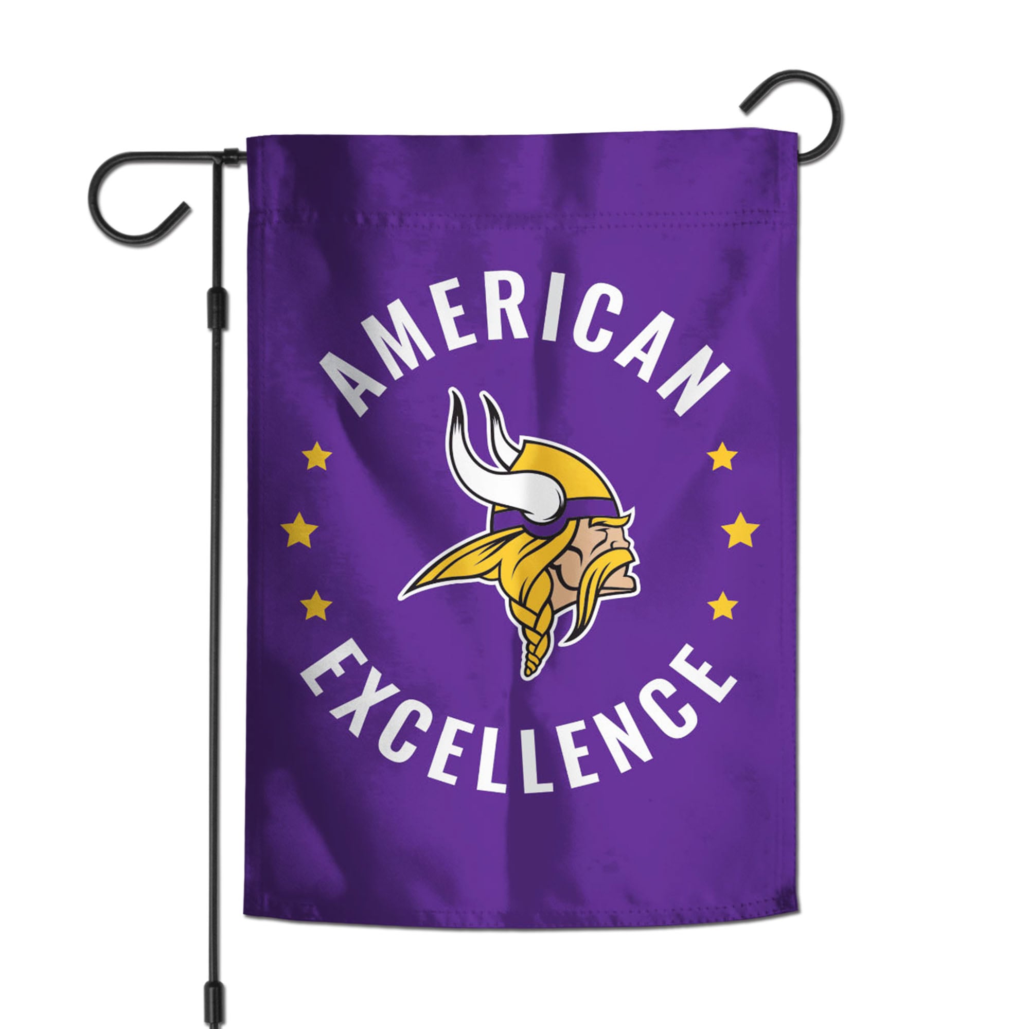 WinCraft Minnesota Vikings 12" x 18" Double-Sided America 250 Garden Flag