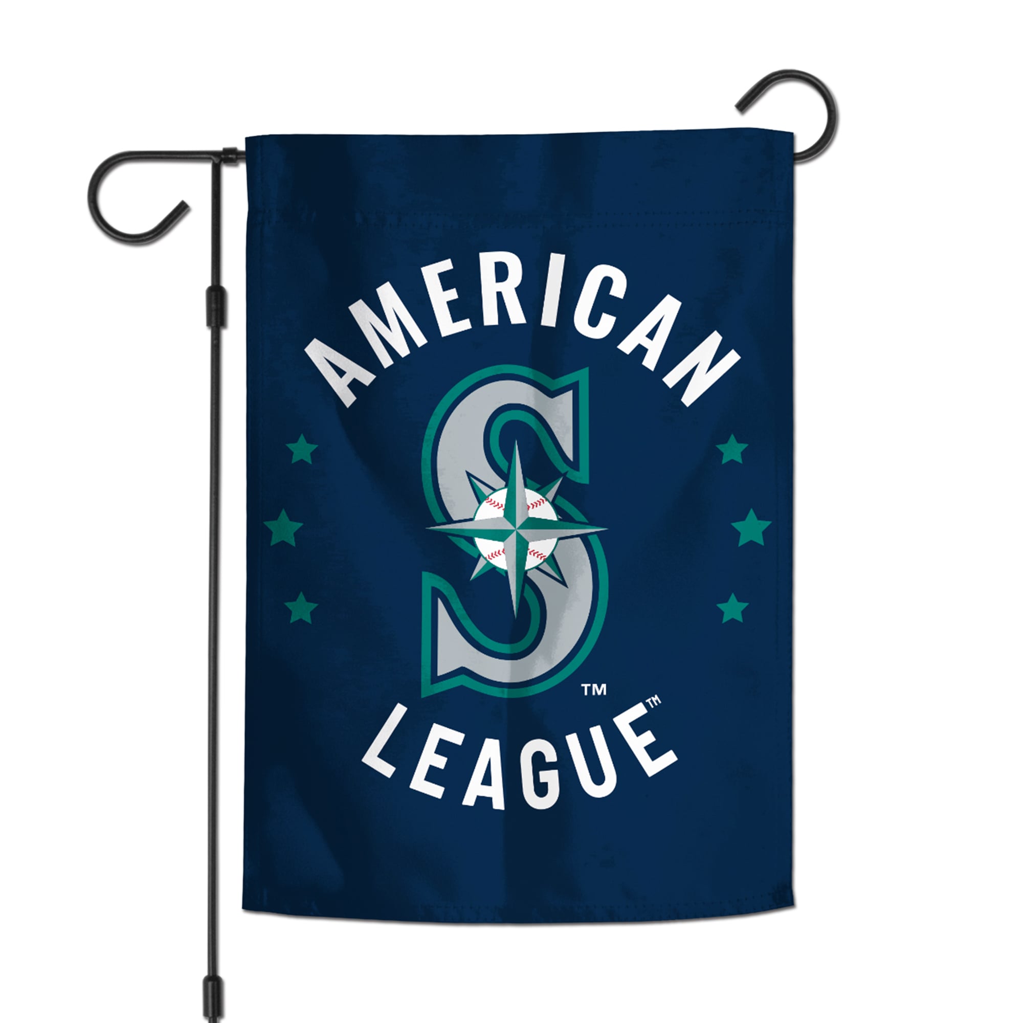 WinCraft Seattle Mariners 12" x 18" Double-Sided America 250 Garden Flag