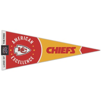 WinCraft Kansas City Chiefs 12" x 30" America 250 Premium Pennant