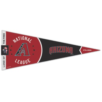 "WinCraft Arizona Diamondbacks 12"" x 30"" America 250 Premium Pennant"
