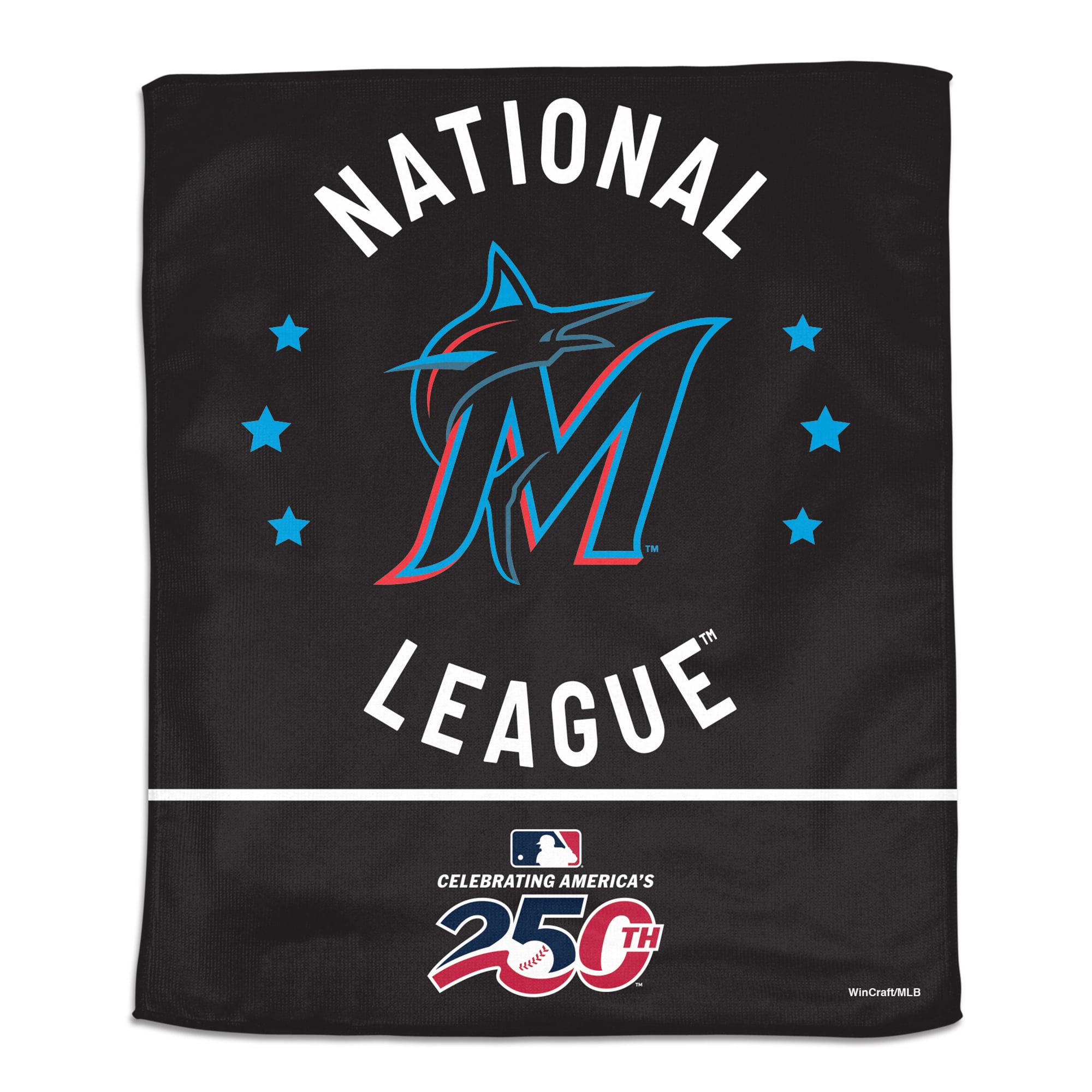 WinCraft Miami Marlins 15" x 18" America 250 Rally Towel