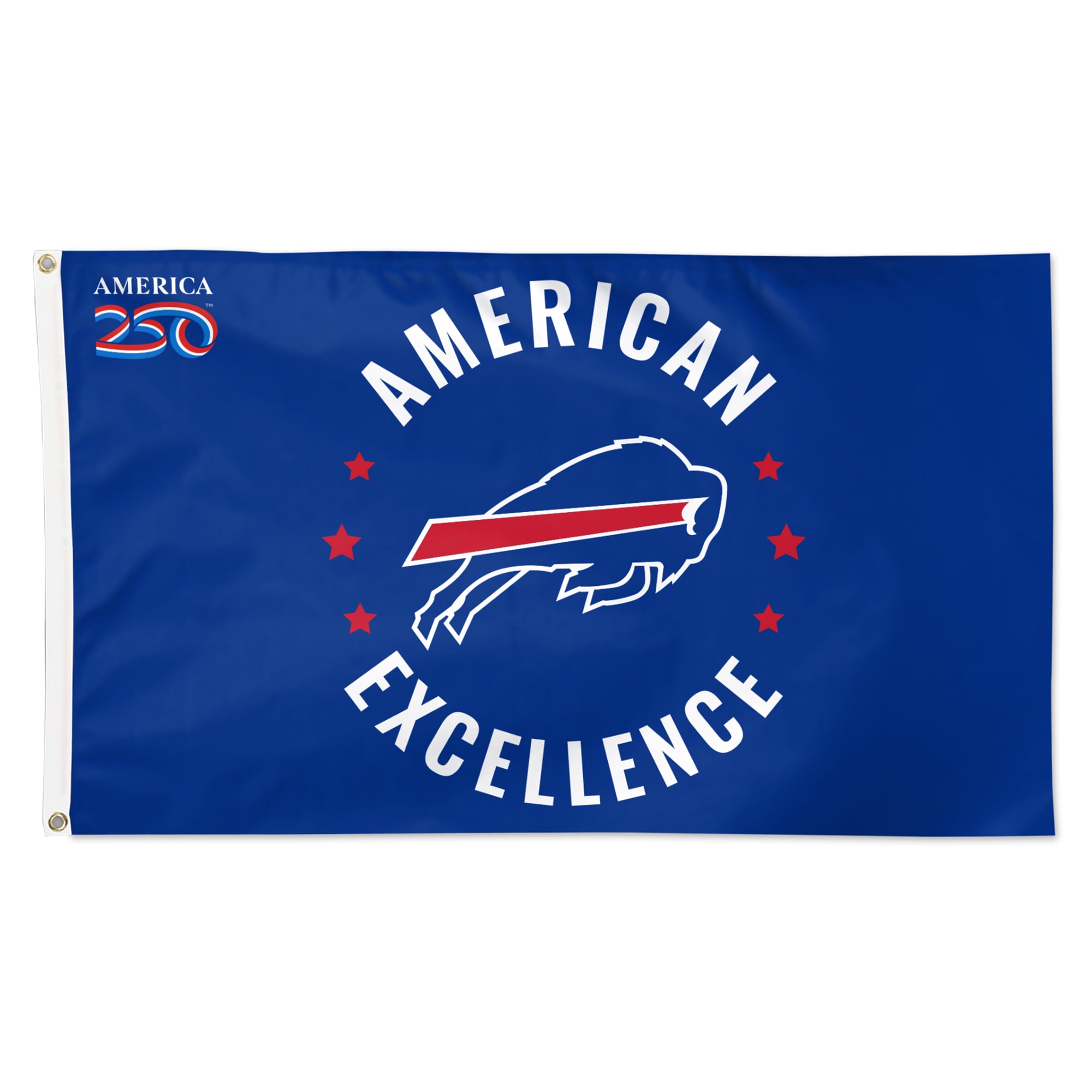 WinCraft Buffalo Bills 3' x 5' One-Sided America 250 Deluxe Flag