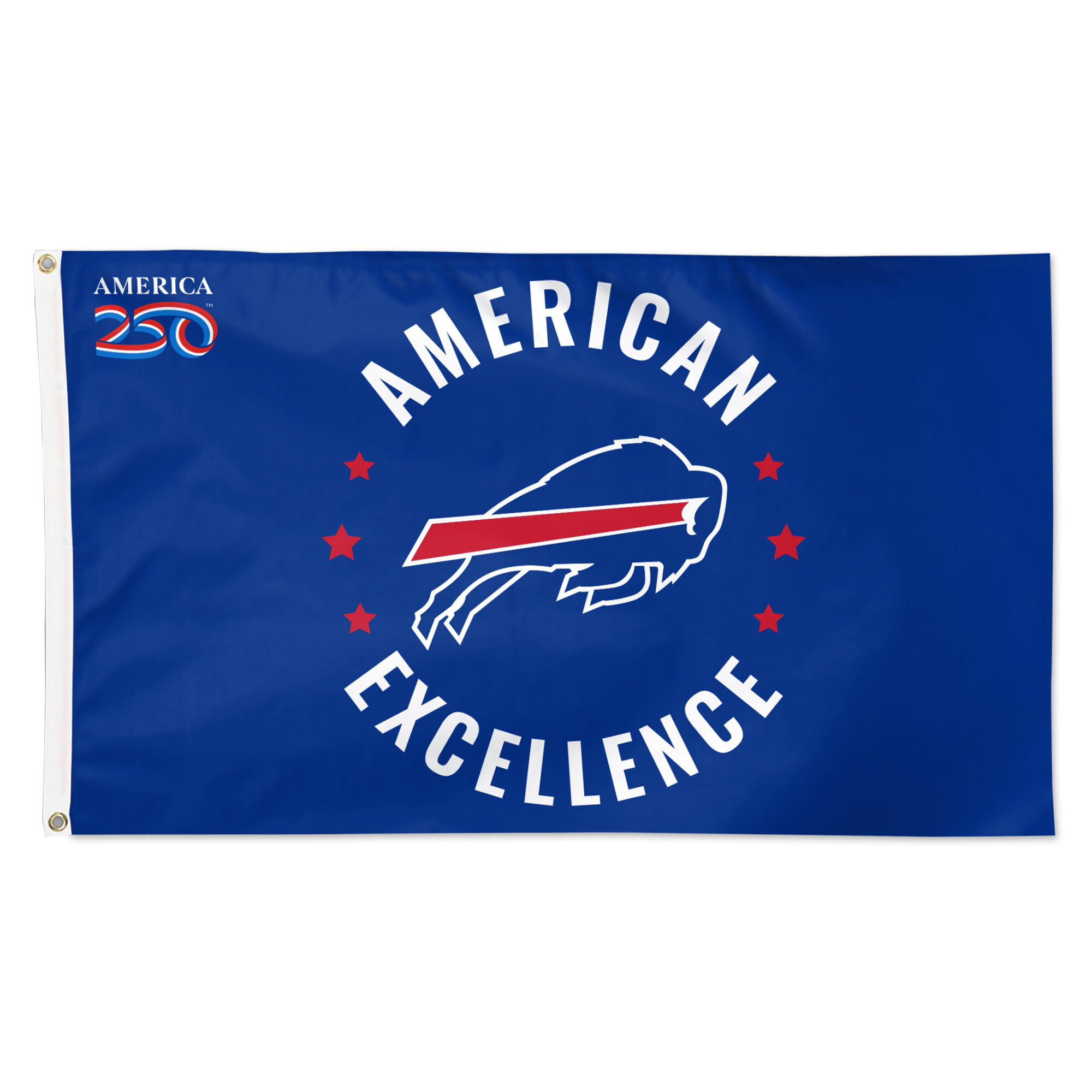 WinCraft Buffalo Bills 3' x 5' One-Sided America 250 Deluxe Flag