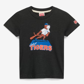 Toddler Homage  Charcoal Detroit Tigers Mascot T-Shirt