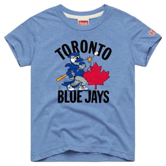 Youth Homage Light Blue Toronto Blue Jays Mascot Tri-Blend T-Shirt
