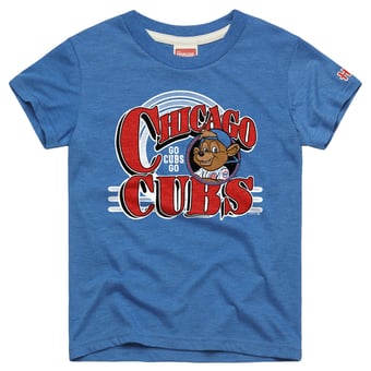 Youth Homage Royal Chicago Cubs Mascot Tri-Blend T-Shirt