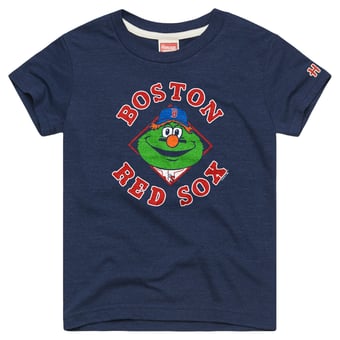 Youth Homage Navy Boston Red Sox Mascot Tri-Blend T-Shirt