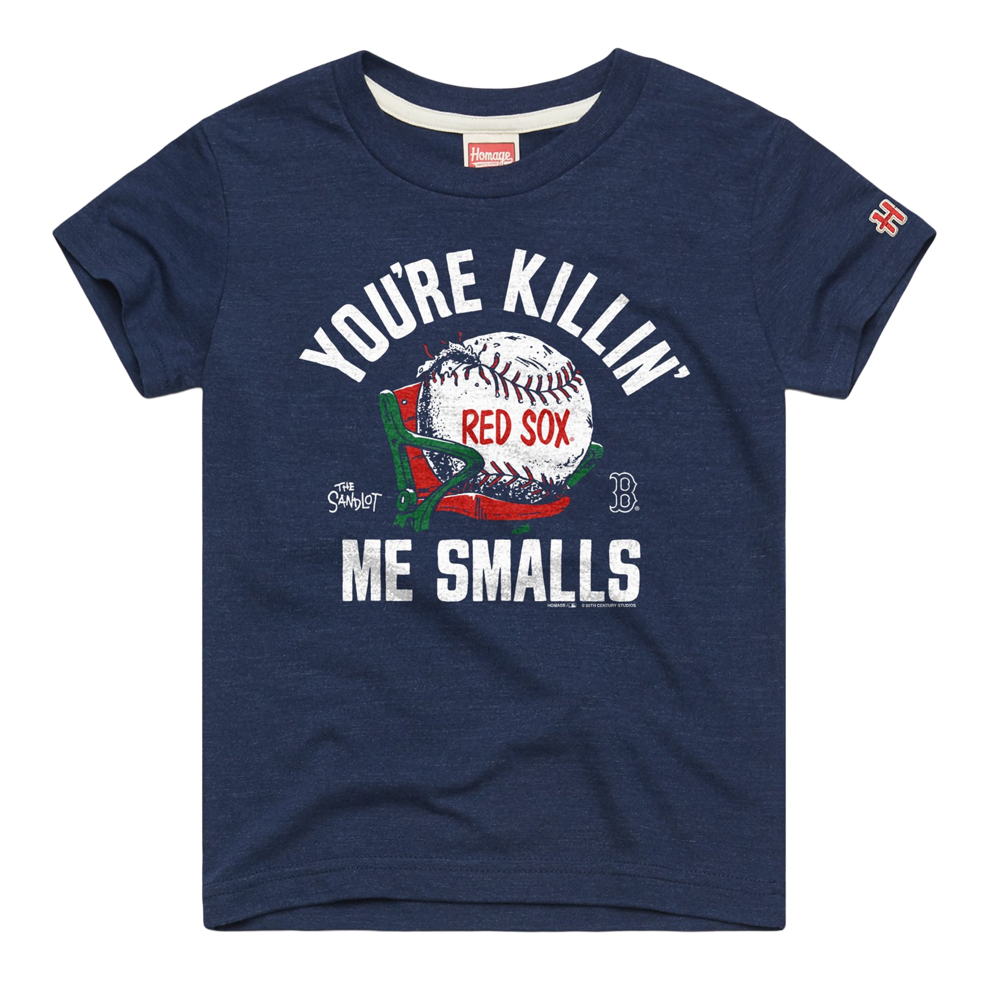 Youth Homage Navy Boston Red Sox x The Sandlot Tri-Blend T-Shirt