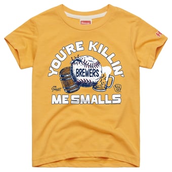 Youth Homage Gold Milwaukee Brewers x The Sandlot Tri-Blend T-Shirt