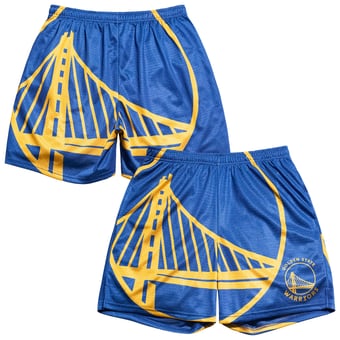 Men's Chalk Line Royal Golden State Warriors Big Logo Retro Shorts