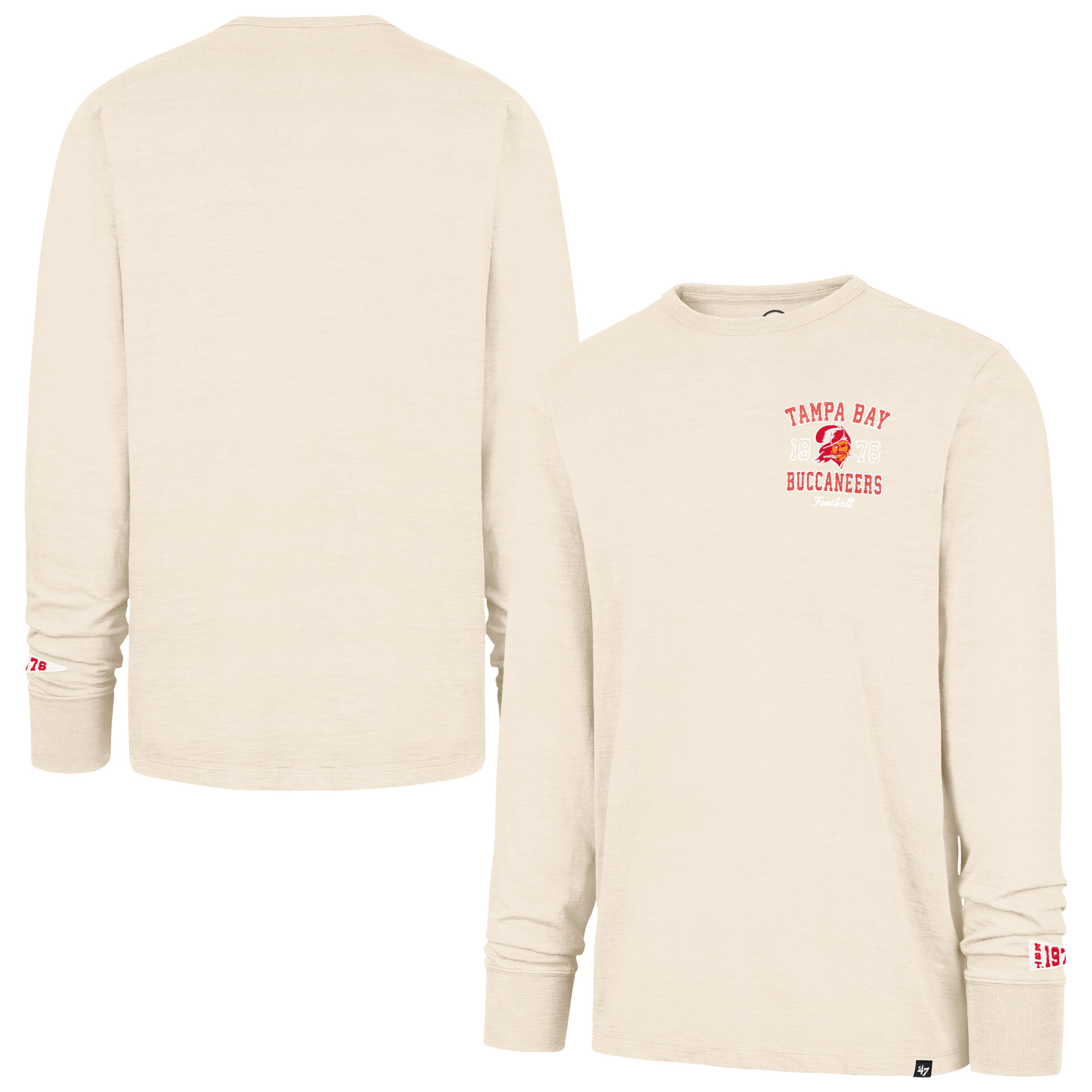 '47 Brand Men's Tan Tampa Bay Buccaneers Heavy Slub Long-Sleeve T-Shirt - Tan