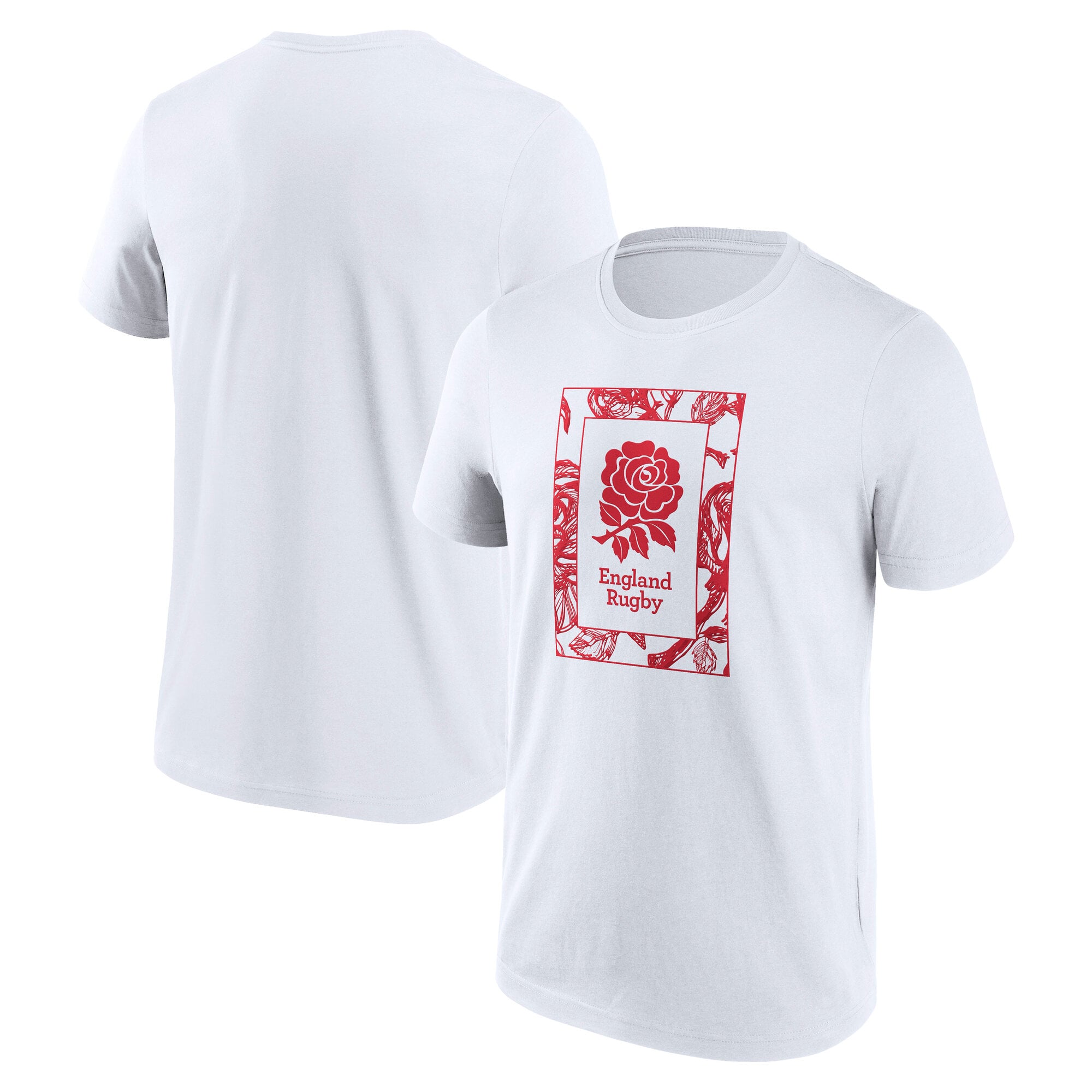 T-shirt con logo England Rose Boxed - Bianca