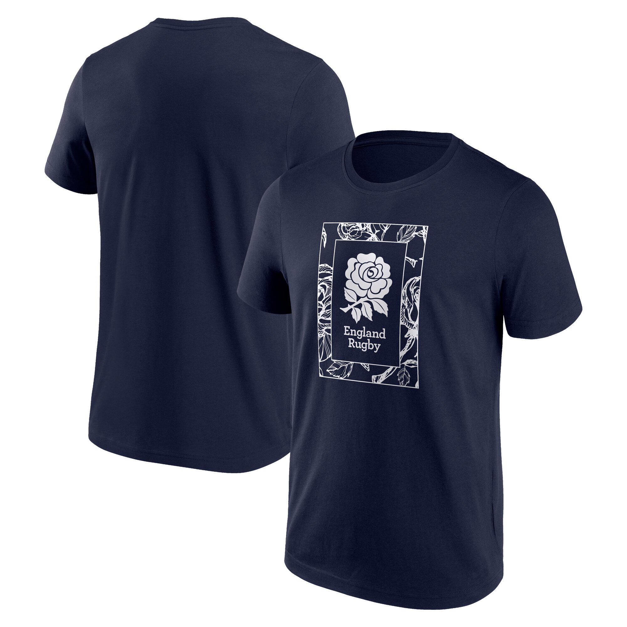T-shirt con logo England Rose Boxed - Blu navy