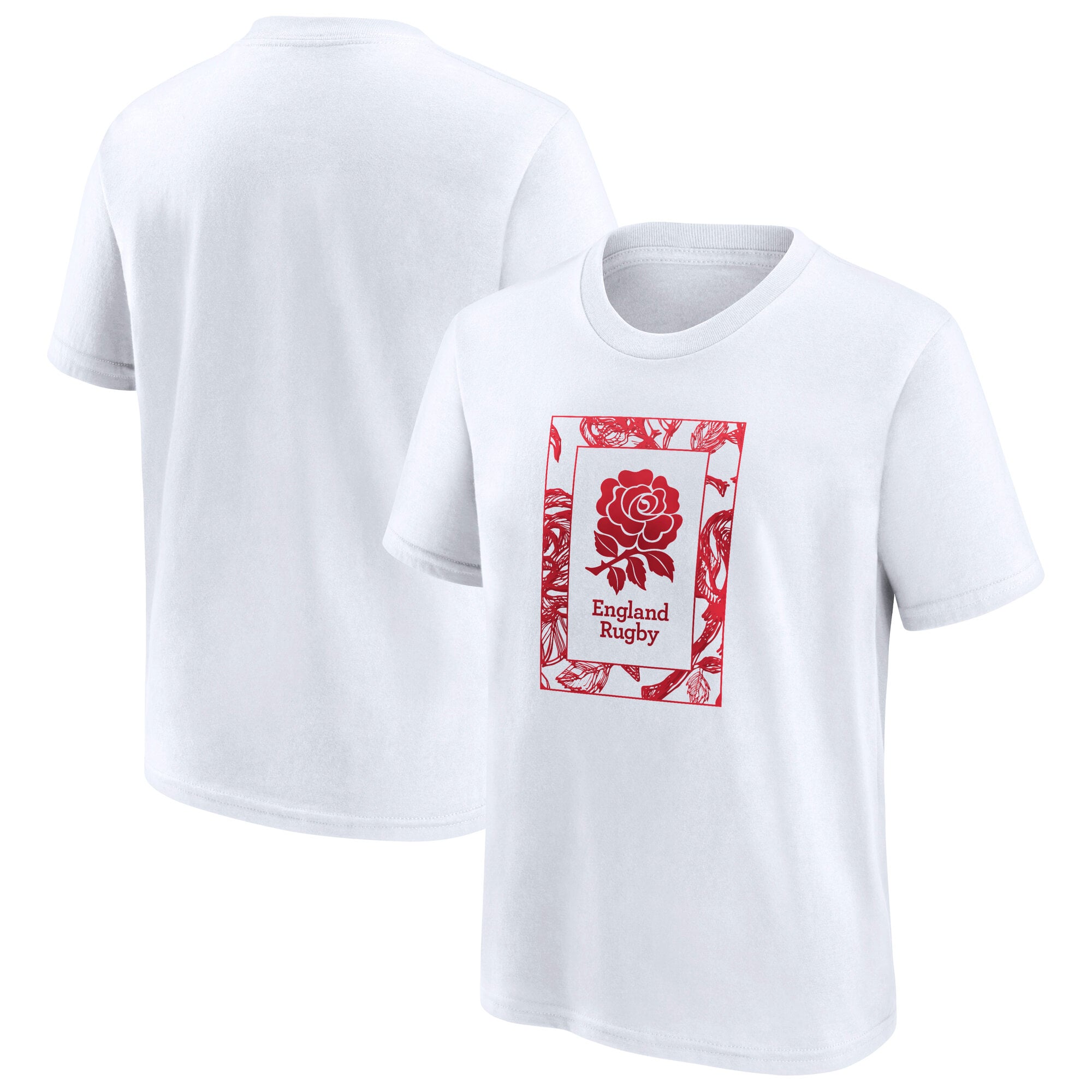 T-shirt con logo England Rose Boxed - Bianca - Junior