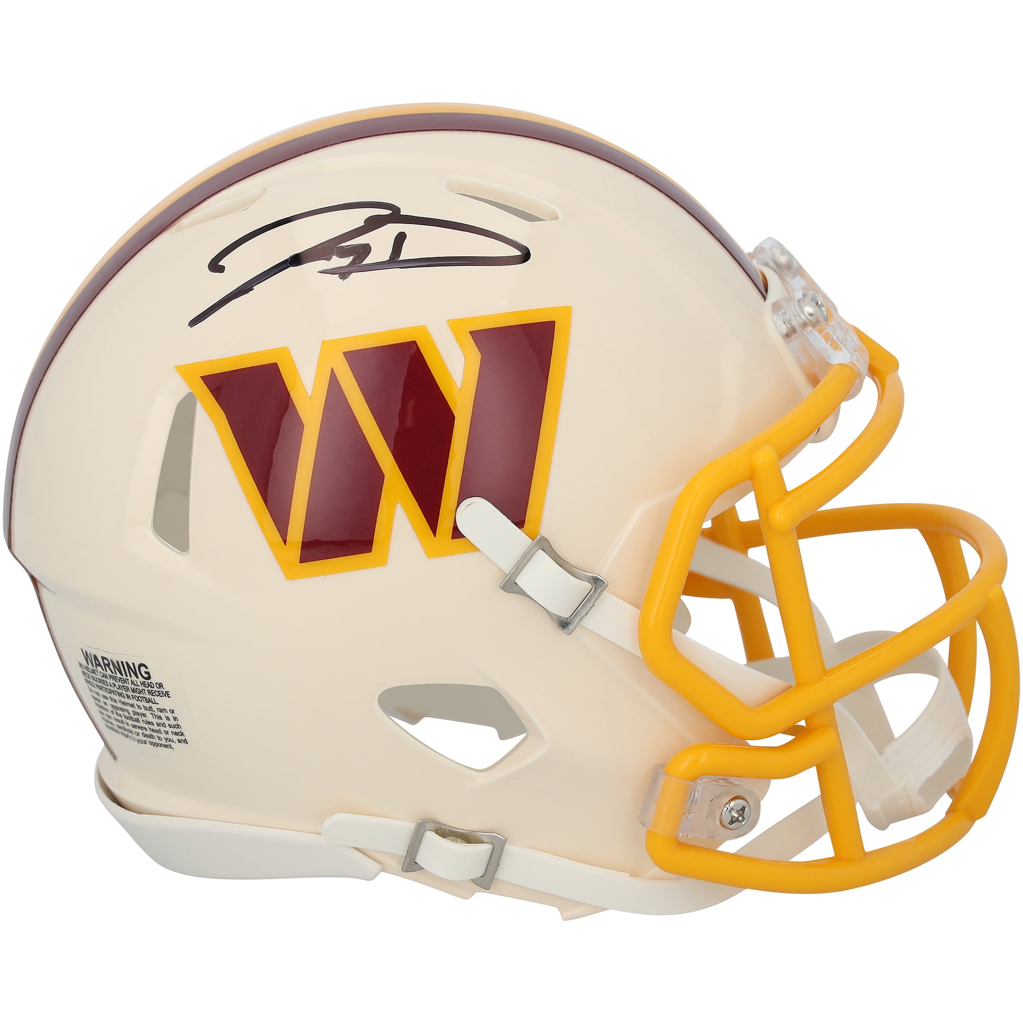 Jayden Daniels Washington Commanders Autographed Riddell Retro Speed Mini Helmet