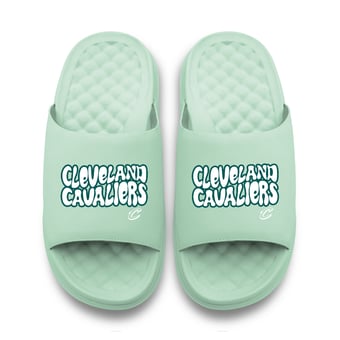 Unisex ISlide Seafoam Cleveland Cavaliers Bubble Letters Motive Slide Sandals