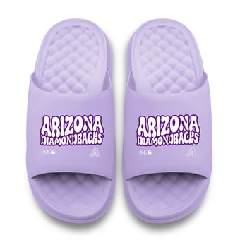 Unisex ISlide Lavender Arizona Diamondbacks Bubble Letters Motive Slide Sandals