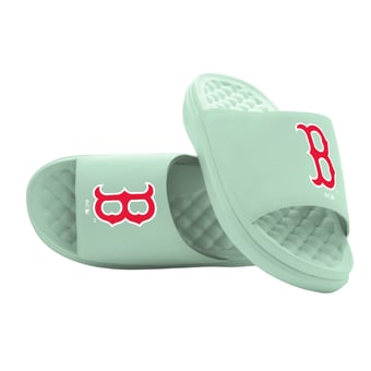 Unisex ISlide Seafoam Boston Red Sox Bubble Motive Slide Sandals