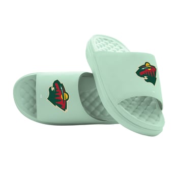 Unisex ISlide Seafoam Minnesota Wild Bubble Motive Slide Sandals