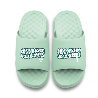 Unisex ISlide Seafoam Tennessee Volunteers Bubble Letters Motive Slide Sandals