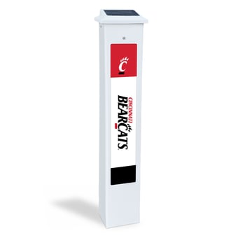 Cincinnati Bearcats 25" Solar Light Glow Post
