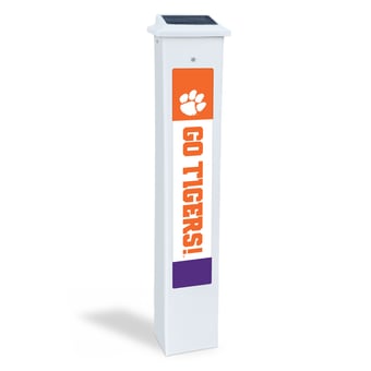 Clemson Tigers 25" Solar Light Glow Post