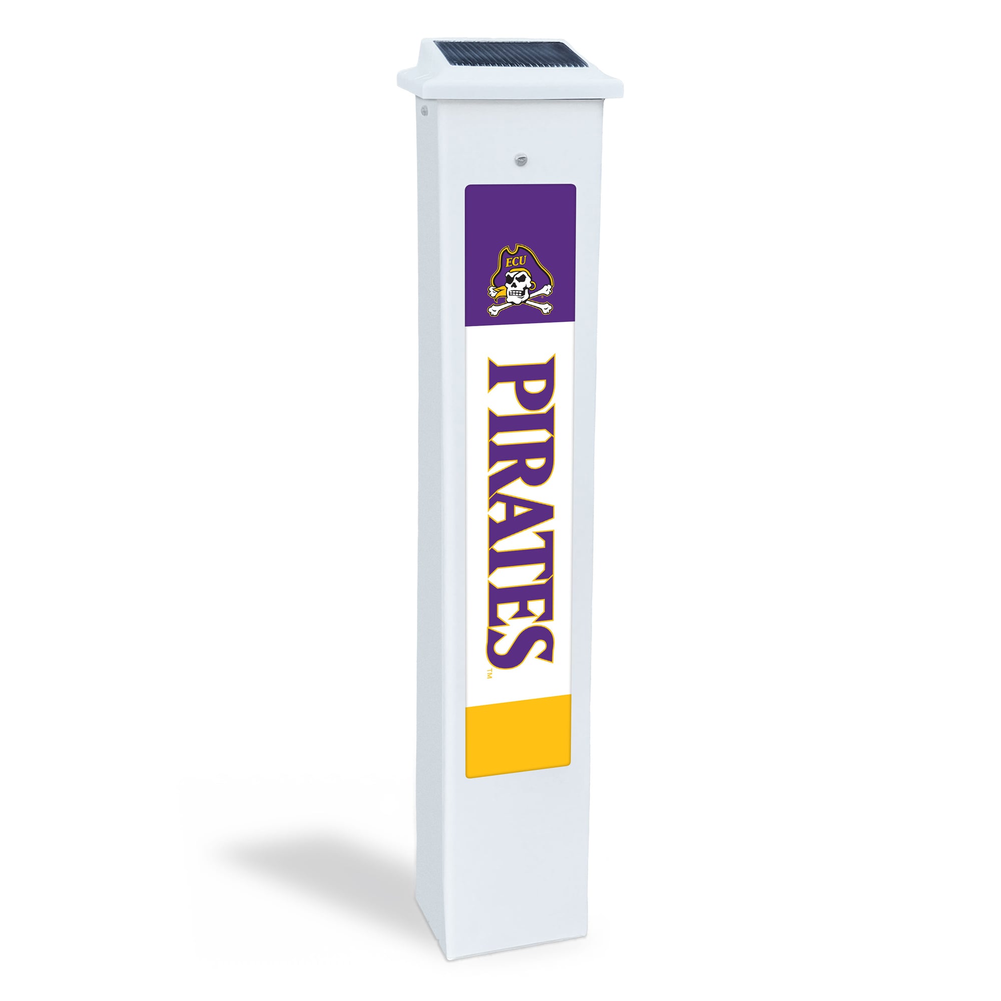 ECU Pirates 25" Solar Light Glow Post