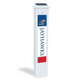 Kansas Jayhawks 25" Solar Light Glow Post