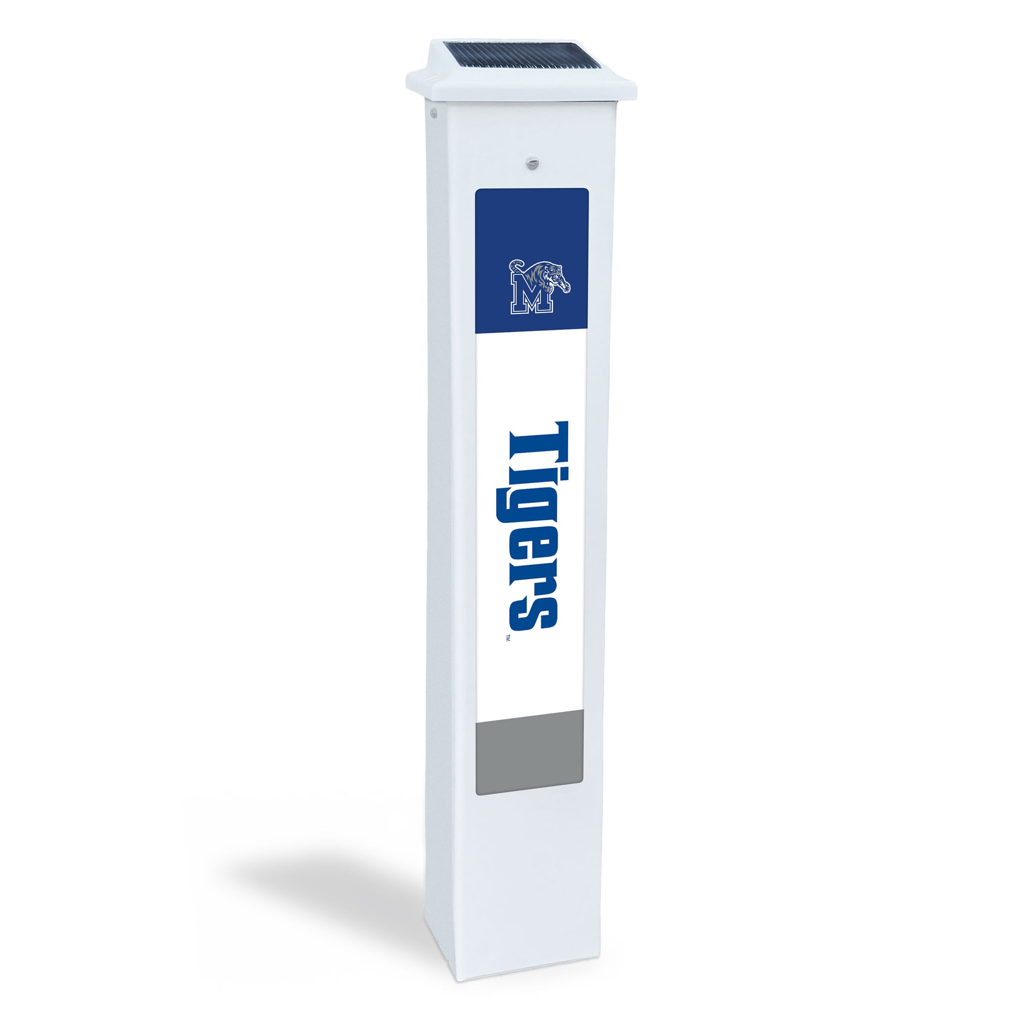 Memphis Tigers 25" Solar Light Glow Post