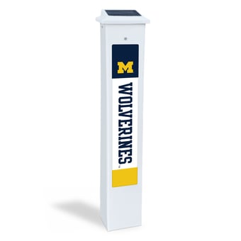Michigan Wolverines 25" Solar Light Glow Post