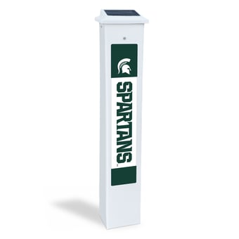 Michigan State Spartans 25" Solar Light Glow Post