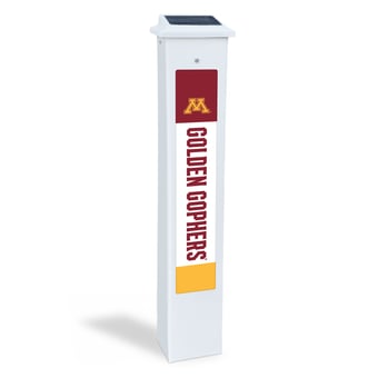 Minnesota Golden Gophers 25" Solar Light Glow Post