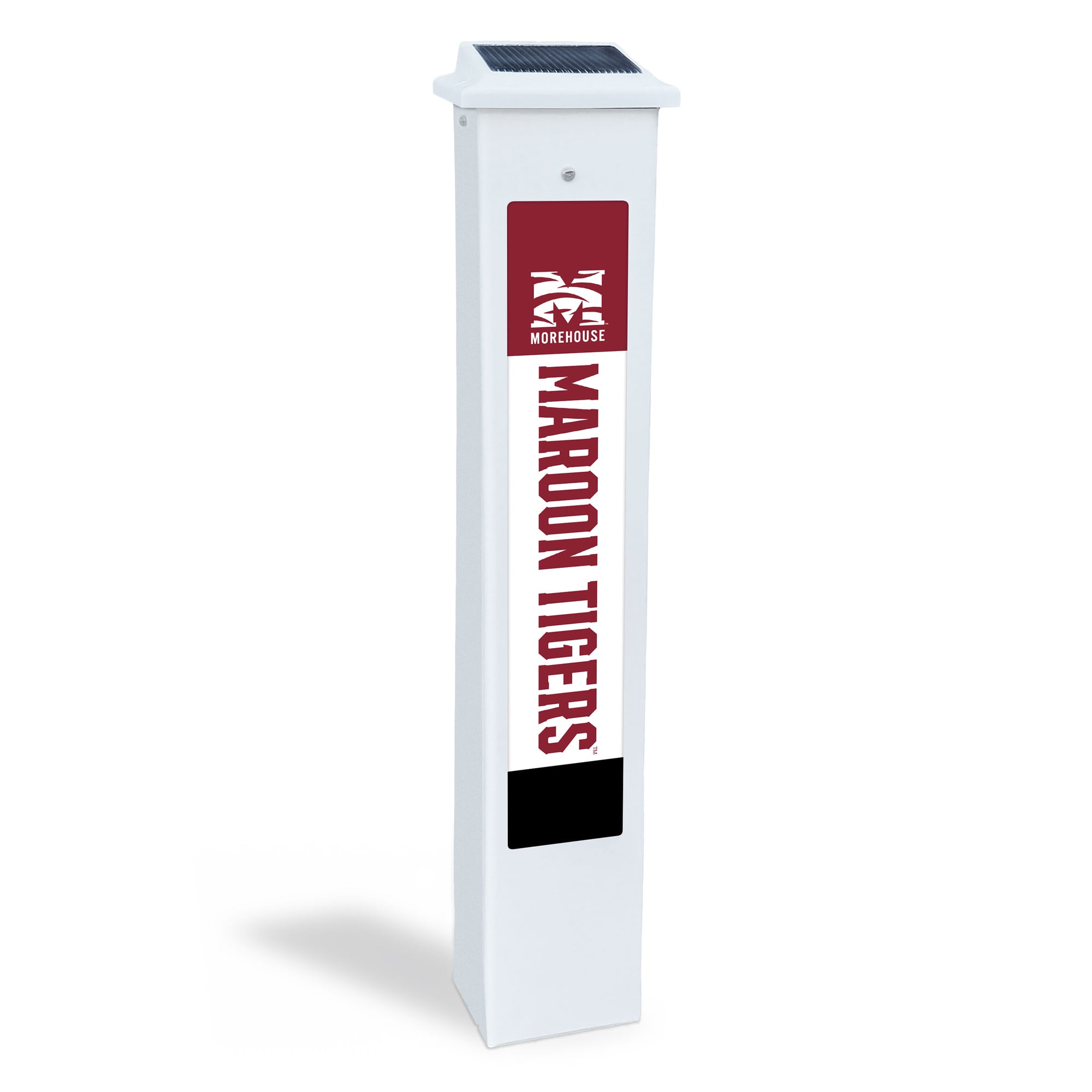 Morehouse Maroon Tigers 25" Solar Light Glow Post