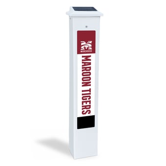 Morehouse Maroon Tigers 25" Solar Light Glow Post