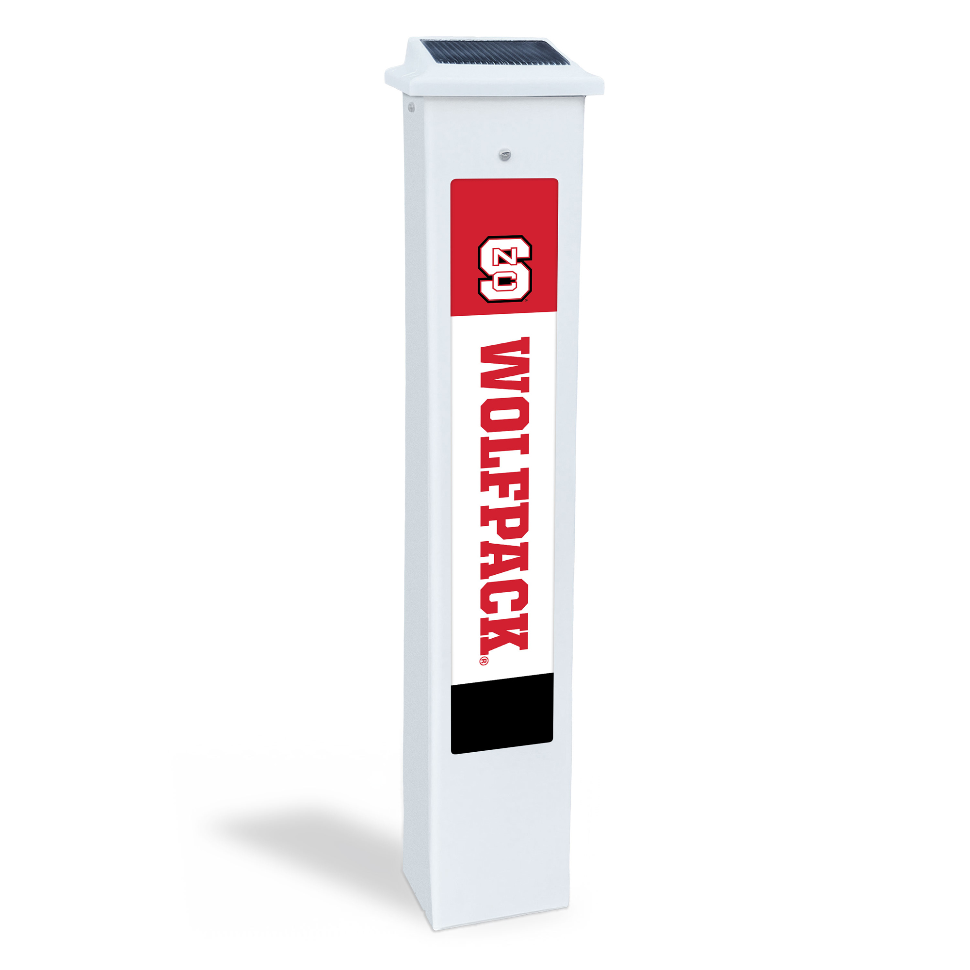 NC State Wolfpack 25" Solar Light Glow Post