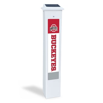 Ohio State Buckeyes 25" Solar Light Glow Post