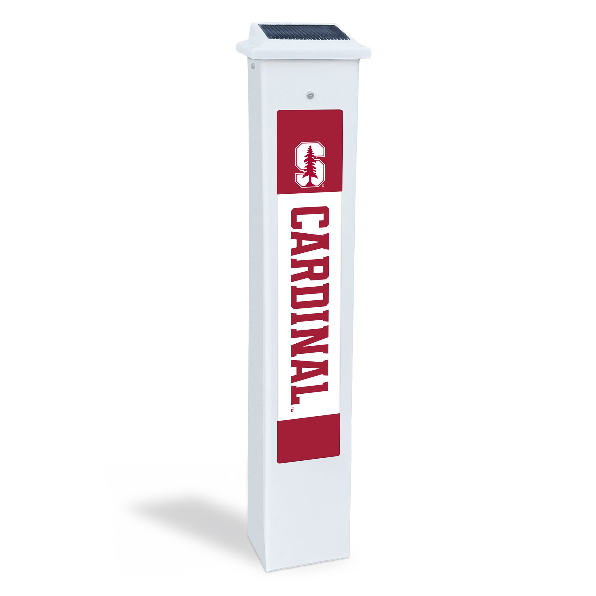 Stanford Cardinal 25" Solar Light Glow Post