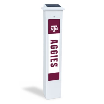 Texas A&M Aggies 25" Solar Light Glow Post