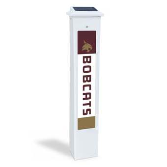 Texas State Bobcats 25" Solar Light Glow Post