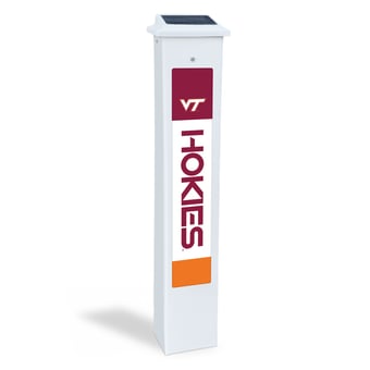 Virginia Tech Hokies 25" Solar Light Glow Post
