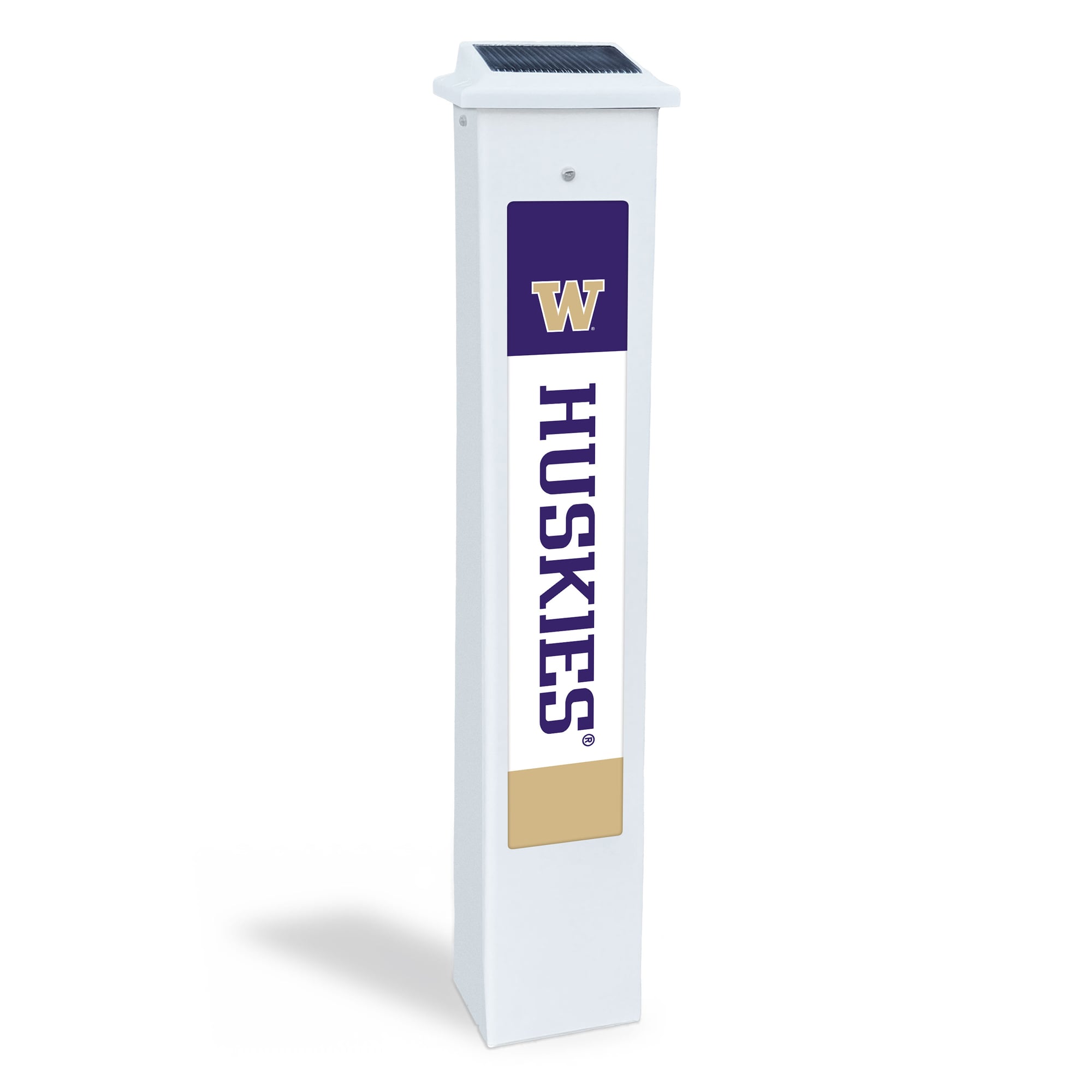 Washington Huskies 25" Solar Light Glow Post