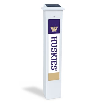 Washington Huskies 25" Solar Light Glow Post