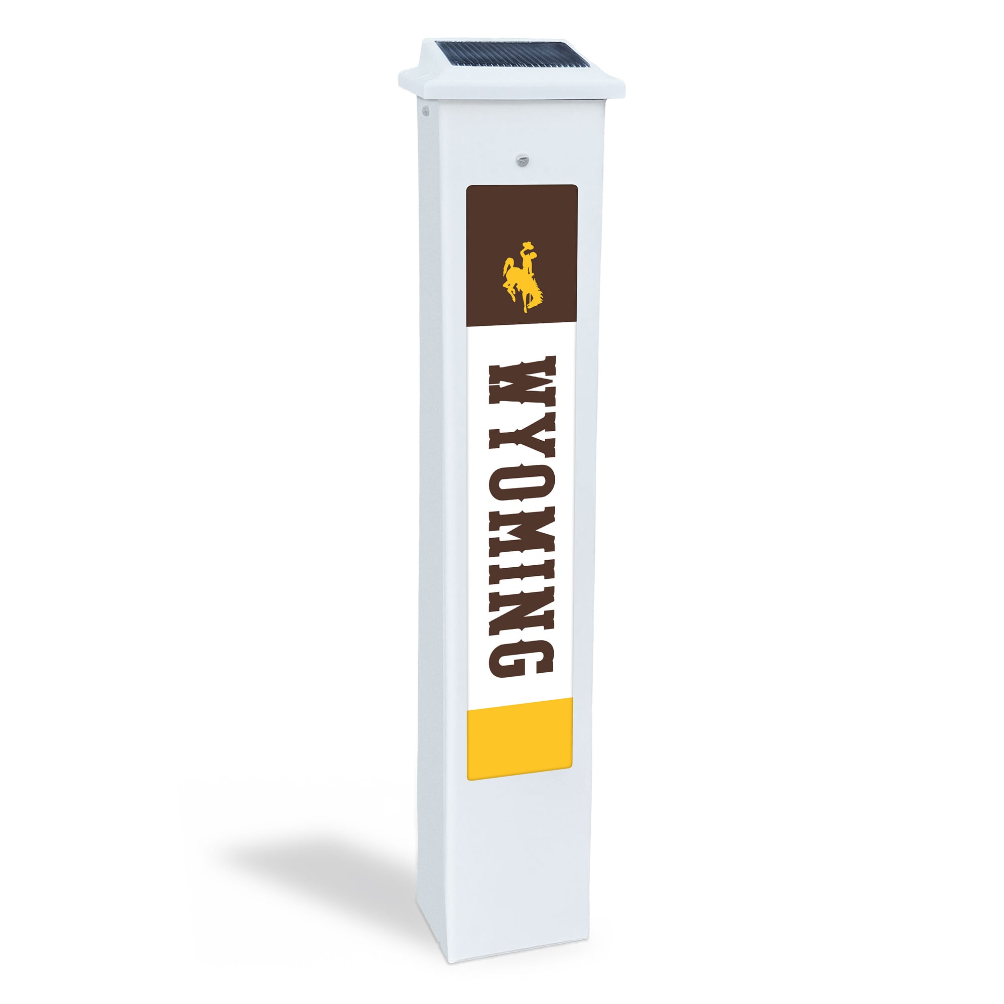 Wyoming Cowboys 25" Solar Light Glow Post